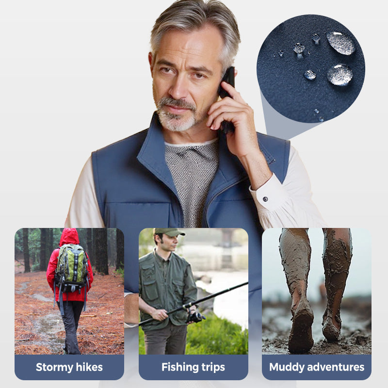 Men's Waterproof Outdoor Utility Vest