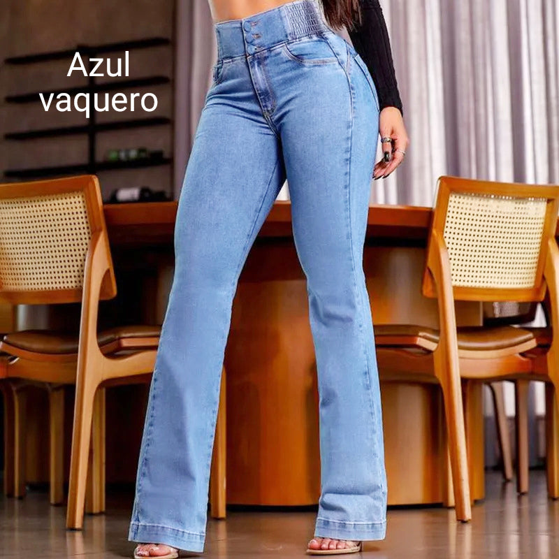 ๐ 60% OFF NOW! ๐ Womenโs Stretch Flare Jeans โ High Waist, Body-Hugging Fit & Retro Style โจ