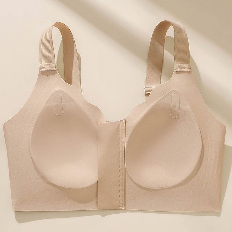 Women's Comfortable Seamless Zip Front Closure Bra