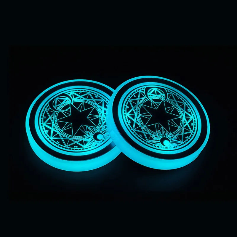 Hot Sale 🎁50% OFF 🎁7 Colors Led Car Logo Cup Lights up Holder(1 pair)
